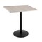 Holland Bar Stool Co 42" Tall OD214 Black Table Base 22" Diameter 36" x 36" Square White Ash Top by the HollBar Stool Co. OD214-2242BWOD36SQWA - alternate 1